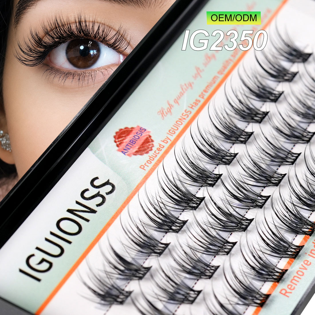 OEM ODM Lash Clusters DIY Indi - Eyelash Extension Human Hair review and price