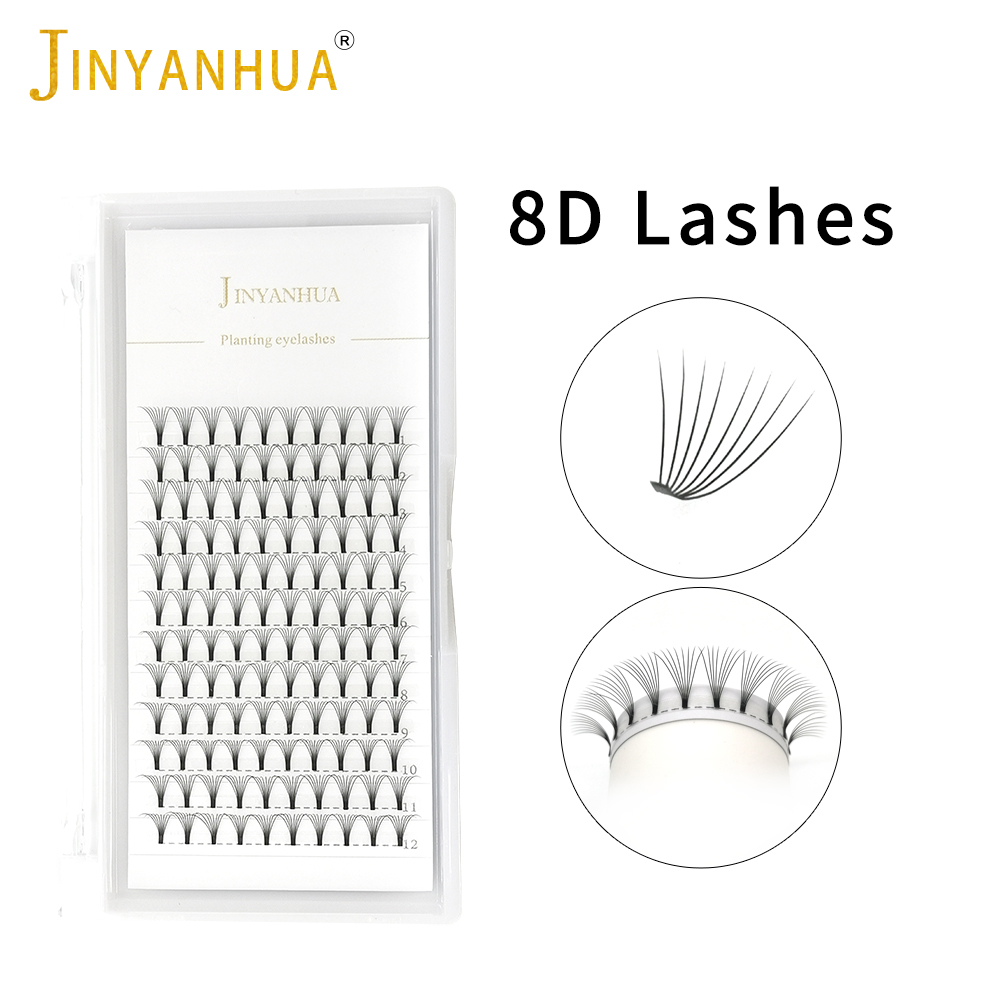JINYANHUA 8D Fans Eyelash Exte - Eyelash Extension Human Hair review and price