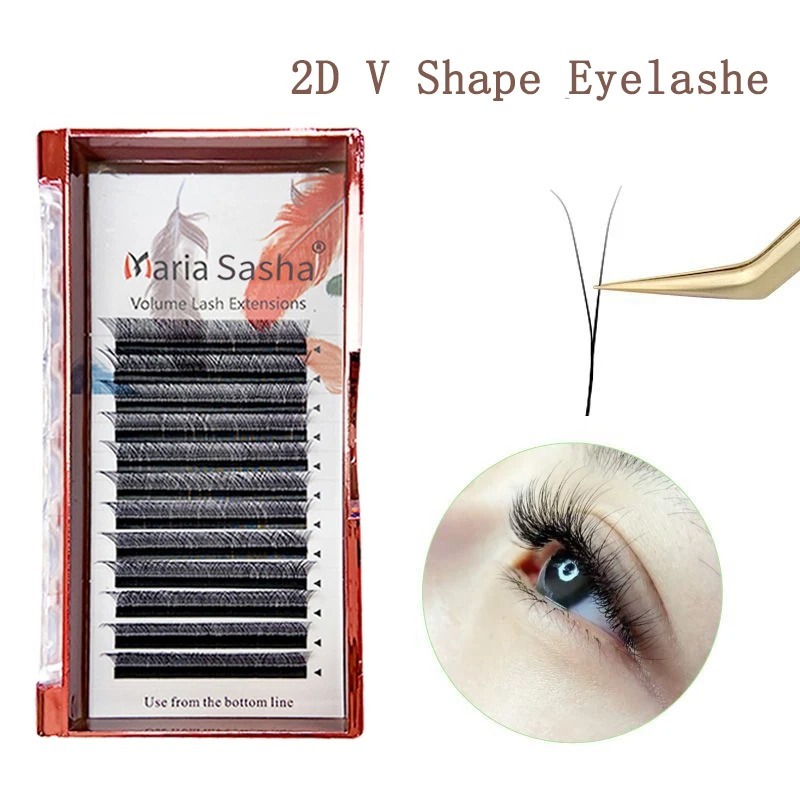 MARIA 2D Y Shape Eyelashes Han - Eyelash Extension Human Hair review and price