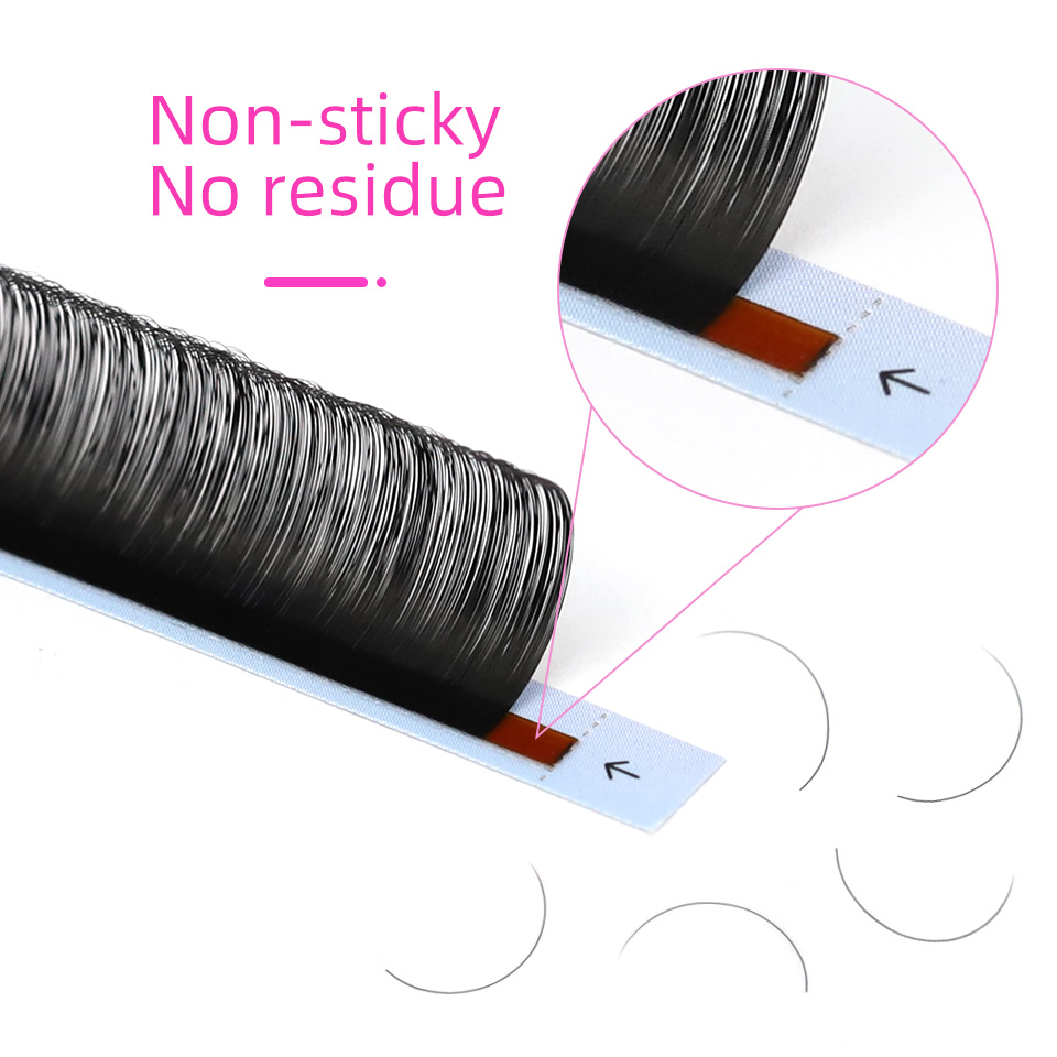 RUJADE 5 Cases/Lot False Eyela - Eyelash Extension Human Hair review and price