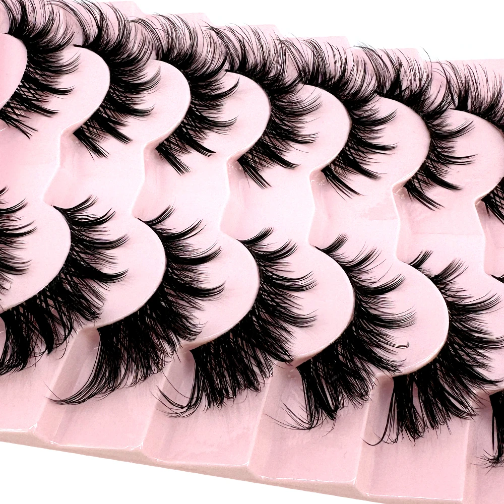 7/8 Pairs Cat Eye Eyelashes Ma - Eyelash Extension Human Hair review and price