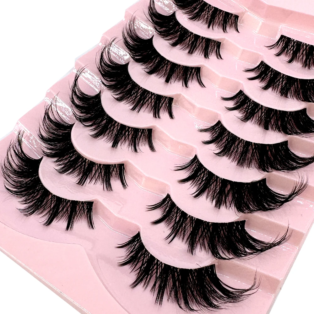 7/8 Pairs Cat Eye Eyelashes Ma - Eyelash Extension Human Hair review and price